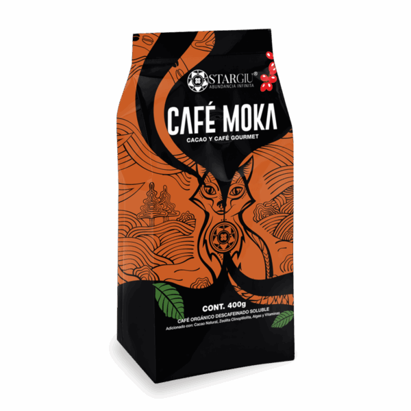 MOKA CAFÉ ORGÁNICO GOURMET CON CACAO, ZEOLITA Y ALGAS MARINAS – BE | 400g